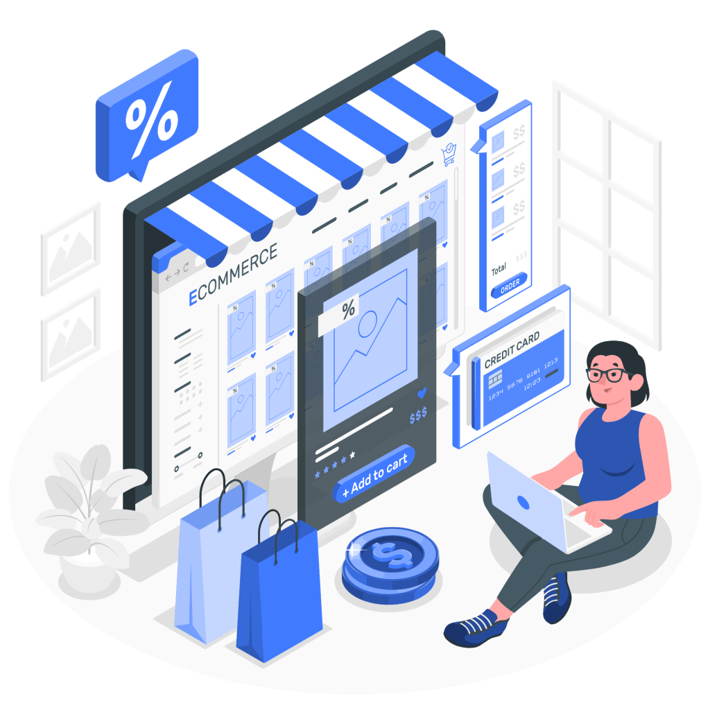Ecommerce web page-amico